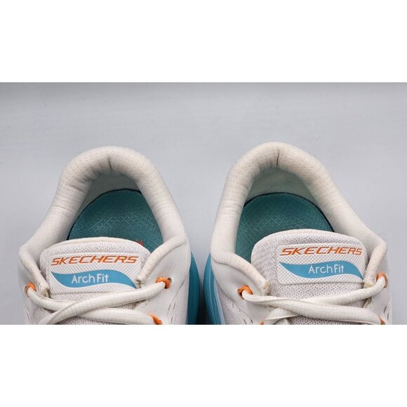 Skechers Men's White & Aqua Arch Fit 2 Athletic Running Sneakers Size 8.5 2904 - Picture 7 of 16